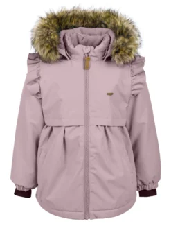 Minymo Mädchen Winterjacke Elderberry Wasserdicht Misty Rose