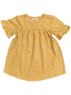 People Wear Organic Kleid Jersey Sommerkleid Maisgelb Bio-Baumwolle