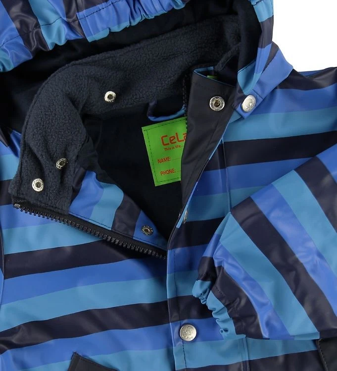 CeLaVi Kinder Regenjacke Blockstreifen Gefüttert 3 CeLaVi Kinder Regenjacke Blockstreifen Gefüttert – Bild 3