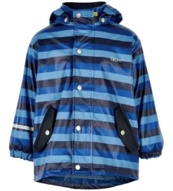 CeLaVi Kinder Regenjacke Blockstreifen Gefüttert