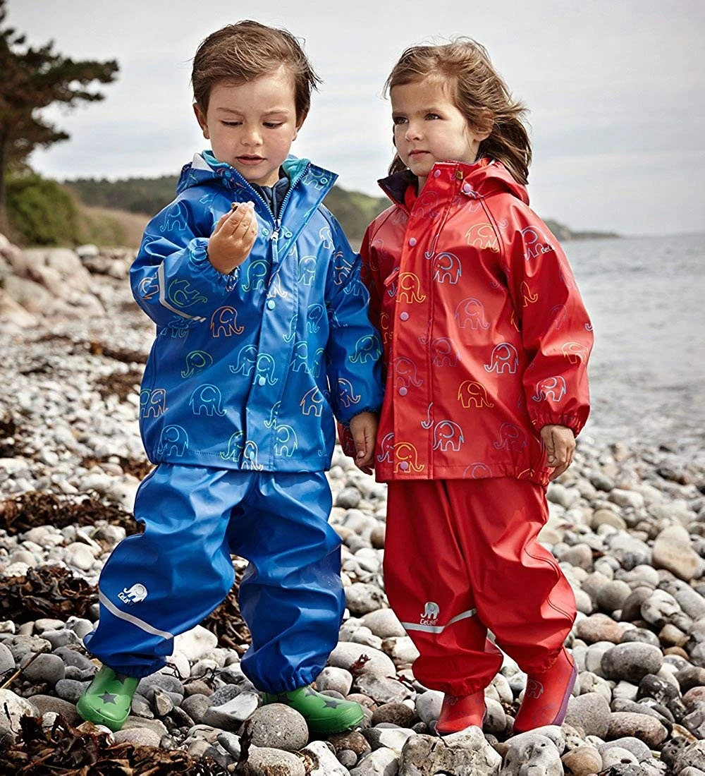 CeLaVi Kinder Regenset 2 Teiler Mit Bunten Elefanten 2 CeLaVi Kinder Regenset 2 Teiler Mit Bunten Elefanten – Bild 2