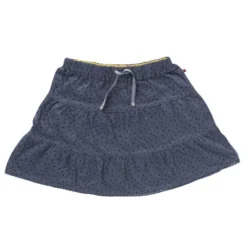 Mädchen Sommerrock Grau Slub Jersey Bio-Baumwolle