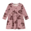 Walkiddy Kleid Cute Rabbits Smoky Rosa Biobaumwolle
