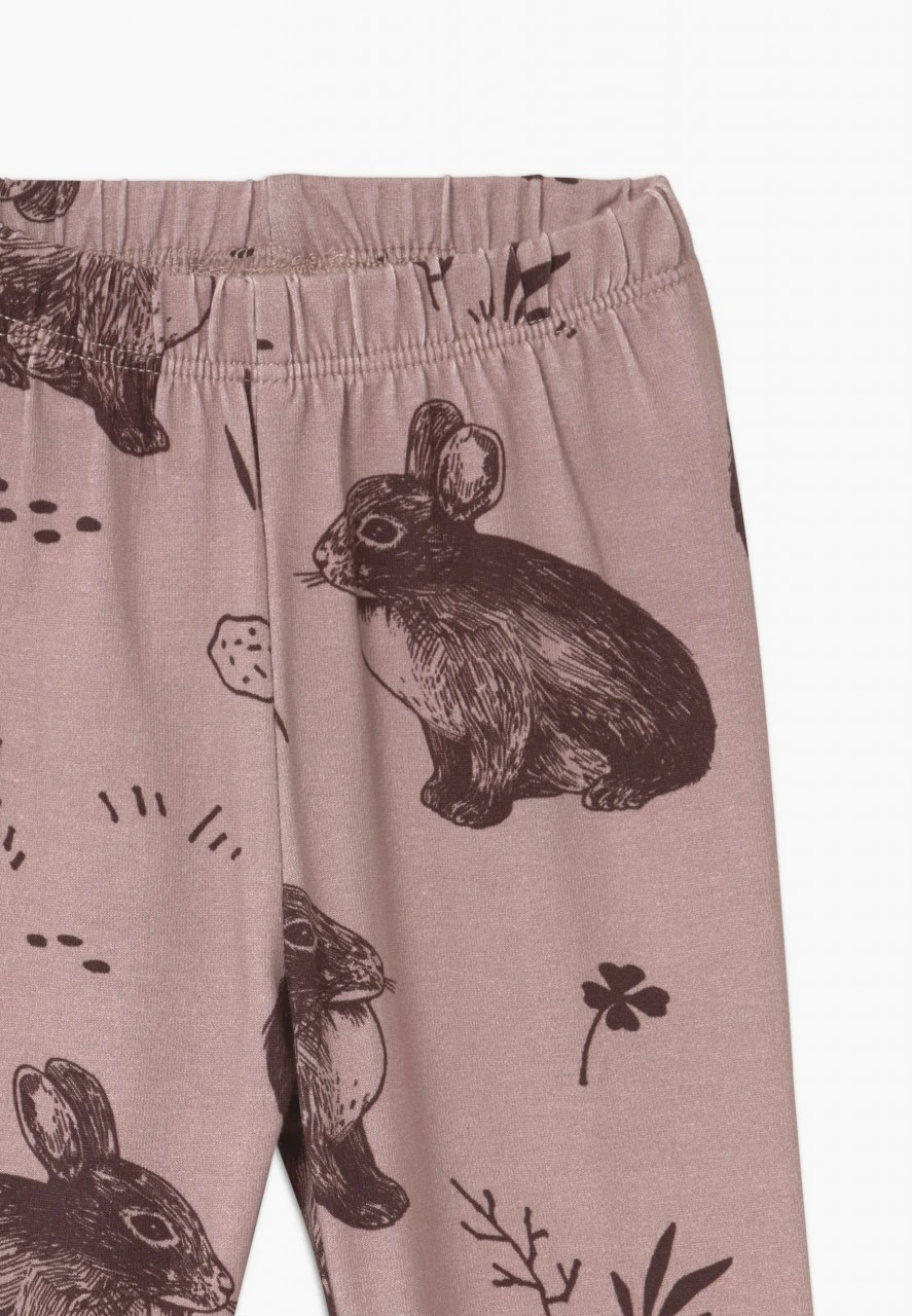 Walkiddy Leggings Cute Rabbits Biobaumwolle 2 Walkiddy Leggings Cute Rabbits Biobaumwolle – Bild 2