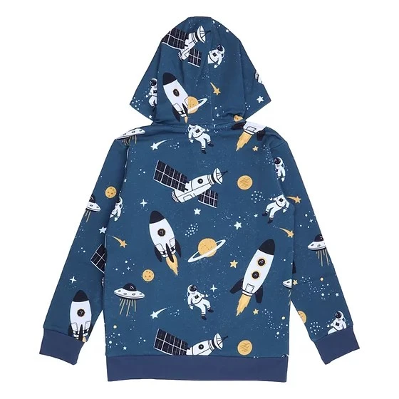 Walkiddy Sweatjacke Space Trip Kapuzenjacke Astronaut 2 Walkiddy Sweatjacke Space Trip Kapuzenjacke Astronaut – Bild 2