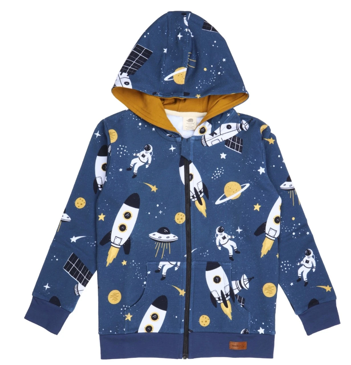 Walkiddy Sweatjacke Space Trip Kapuzenjacke Astronaut