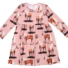 Walkiddy Kleid Beauty Horses Rosa Pferde Biobaumwolle GOTS