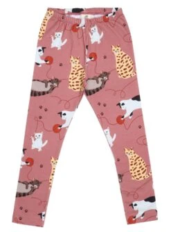 Walkiddy Leggings Katzen Playful Cats Biobaumwolle